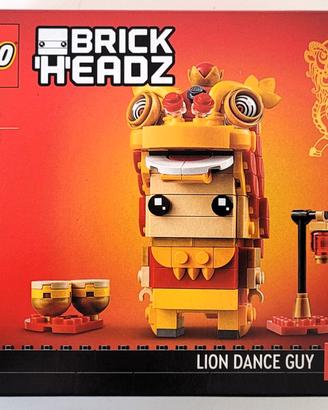 LEGO BrickHeadz 40540 Lion Dance Guy Nuovo 10/10