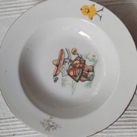 Set 4 pezzi prima pappa vintage