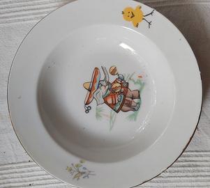 Set 4 pezzi prima pappa vintage
