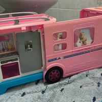 CAMPER BARBIE con Piscina -Scatola e accessori