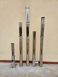 tubi camino acciaio inox monoparete diametro 100mm