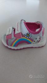 Sandali bianchi e fucsia da bambina Superga  n°21