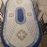 Tavolo nuovo in pietra lavica 200 x100 con 6 sedie