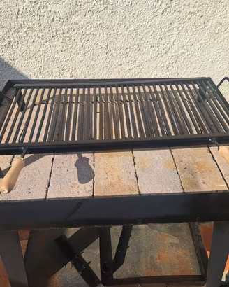 GRIGLIA PER BARBECUE CAMINETTO  4 MANICI CM 36X5O