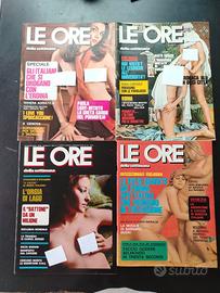 4 riviste Le Ore della settimana anno 1971