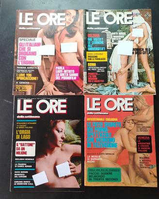 4 riviste Le Ore della settimana anno 1971