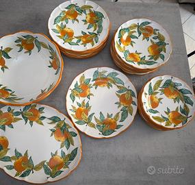 Set di piatti ceramica di vietri