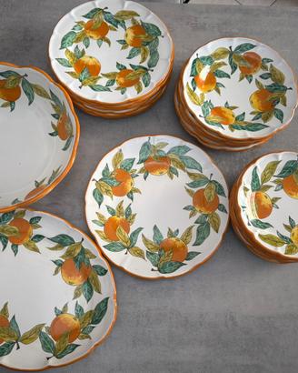 Set di piatti ceramica di vietri