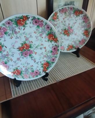 piatti ceramica giapponesi decoro fiori e oro 