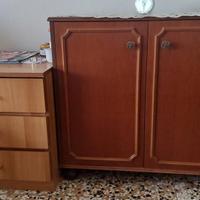 Scarpiera legno colore ciliegio