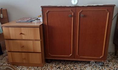 Scarpiera legno colore ciliegio