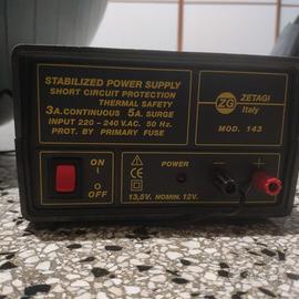 alimentatore stabilizzato Zetagi modello 143.