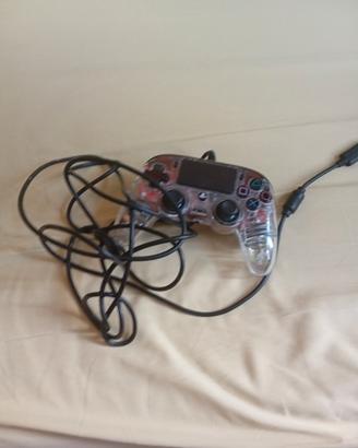 Controller nacon per PS4 trasparente (da riparare)