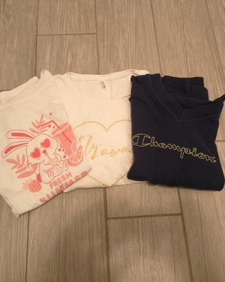 Set magliette t-shirt bambina ragazza