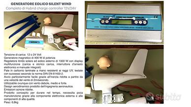 Sistema eolico per barca a vela