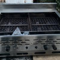 Piastra professionale a gas 80x50