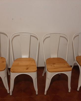 4 sedie stile industriale