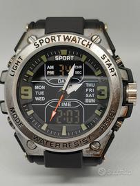 Orologio Sportivo Dual Time - Stile Militare 