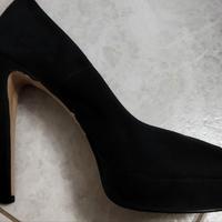 Scarpe decolte' tacco 13 aperte in punta n. 40