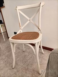 6 sedie bianche dialma brown usate