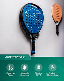 Staffa da Muro per Racchetta da Padel viti incluse