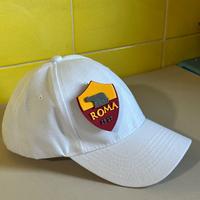 Berretto scudetto calcio Roma Bianco