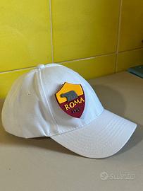 Berretto scudetto calcio Roma Bianco