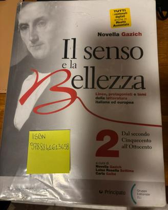 Libri di italiano quarta e quinta ISBN in foto