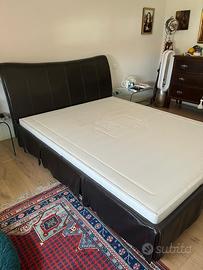 Roche bobois letto in pelle