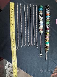 Lotto trollbeads Originale-Catene e beads vetro-ar