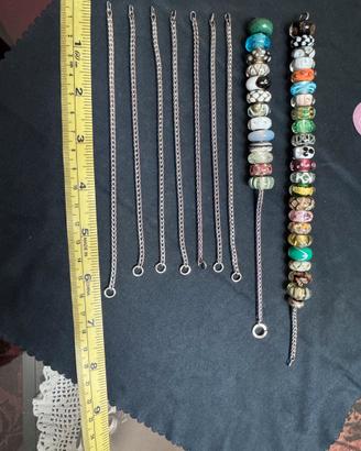 Lotto trollbeads Originale-Catene e beads vetro-ar