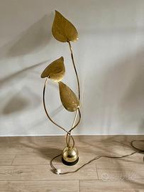 Lampada da terra in ottone anni ‘70 Tommaso Barbi