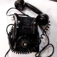 Telefono antiquariato anni 70 nero