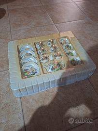 Set da Tè in Ceramica Porcellana in miniatura