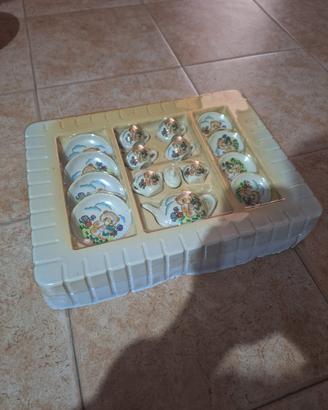 Set da Tè in Ceramica Porcellana in miniatura