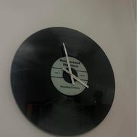 Orologio lancette a forma di vinile