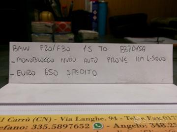 Monoblocco bmw f20/f30 tipo motore b37d15a