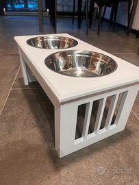 Porta ciotole rialzato cane taglia grande