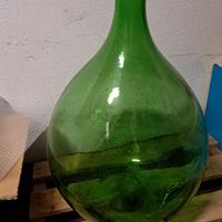 damigiana verde senza veste da 54 litri