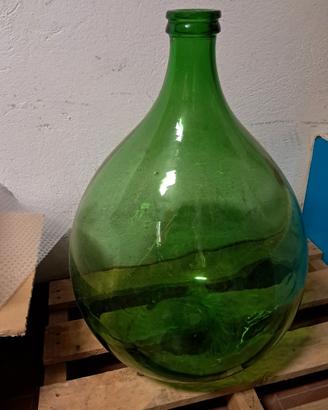 damigiana verde senza veste da 54 litri