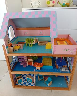 Casetta Bambole in Legno