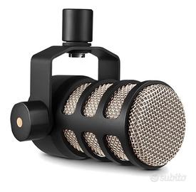 RODE PodMic Microfono Dinamico Nero XLR Pop filter