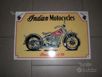 INDIAN Chief tabella metallo