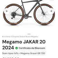 Megamo Jakar 20 Gravel