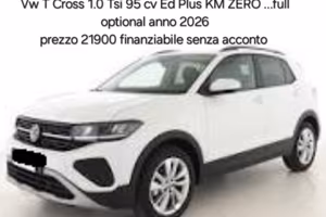 Volkswagen T-Cross 1.0 TSI Edition Plus95 cv km ze