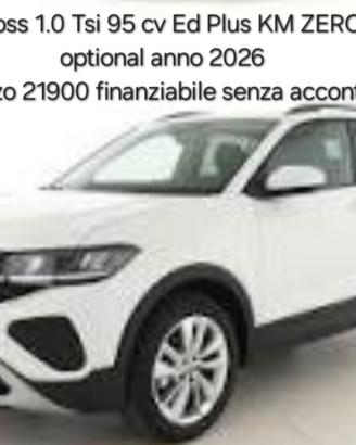 Volkswagen T-Cross 1.0 TSI Edition Plus95 cv km ze