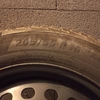 cerchi in ferro neri 16" gommati