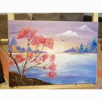 Quadro moderno dipinto a mano