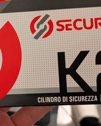cilindro europeo blindato Securemme K2 40+40 mm