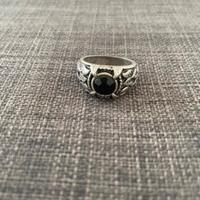 Anello grunge argento brunito size S/M